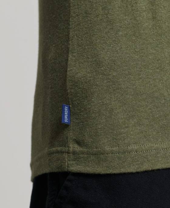 Superdry top vestă cu logo vintage din bumbac organic îmbrăcăminte verde bărbați JX0Z1472