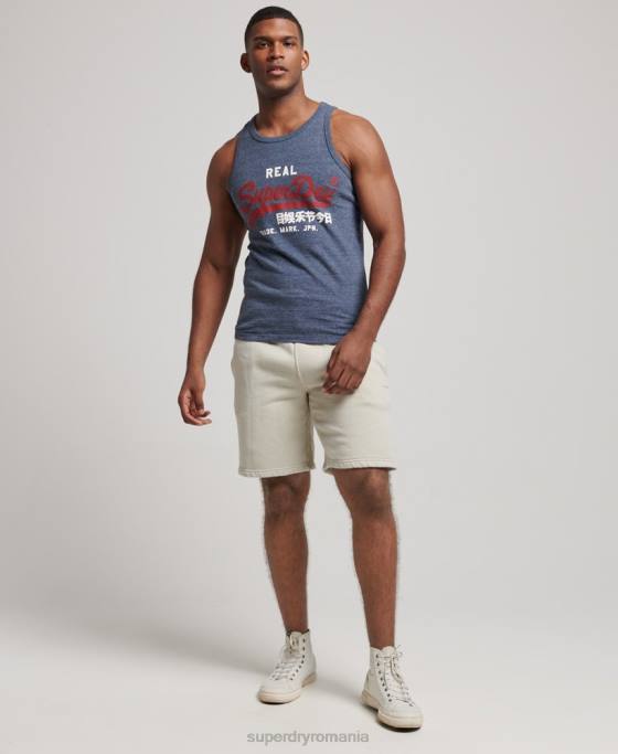 Superdry top vestă cu logo vintage îmbrăcăminte marina bărbați JX0Z1444