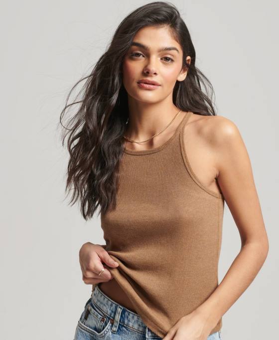 Superdry top vestă de curse îmbrăcăminte bronzat femei JX0Z2911