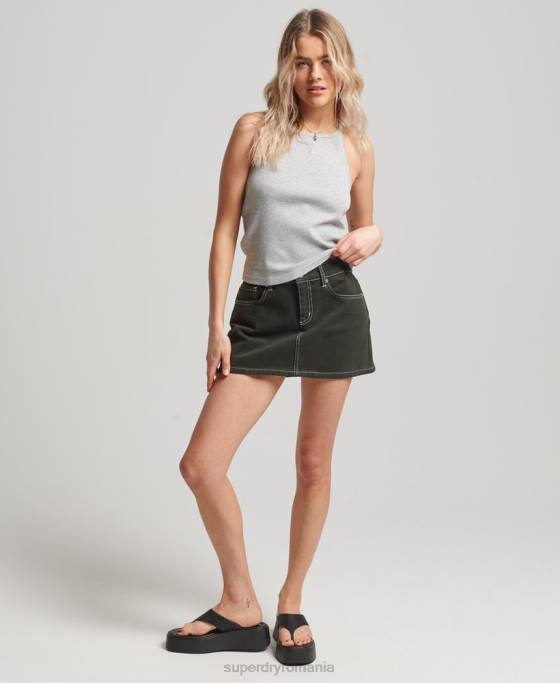 Superdry top vestă de curse îmbrăcăminte gri femei JX0Z2900