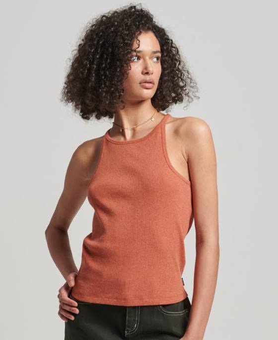 Superdry top vestă de curse îmbrăcăminte portocale femei JX0Z2912