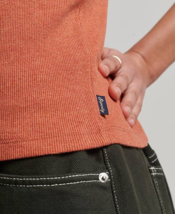 Superdry top vestă de curse îmbrăcăminte portocale femei JX0Z2912