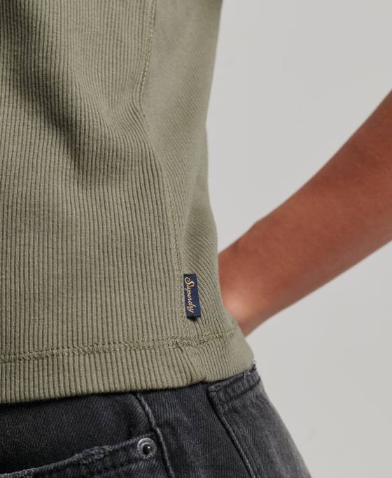 Superdry top vestă de curse îmbrăcăminte verde femei JX0Z2909