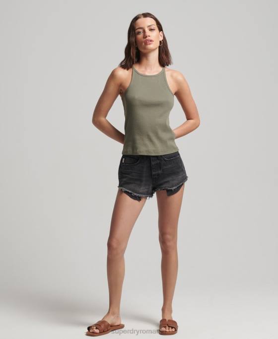 Superdry top vestă de curse îmbrăcăminte verde femei JX0Z2909