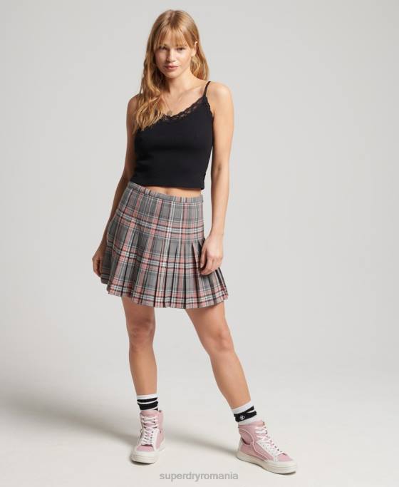 Superdry top vintage mini din dantelă îmbrăcăminte negru femei JX0Z2349