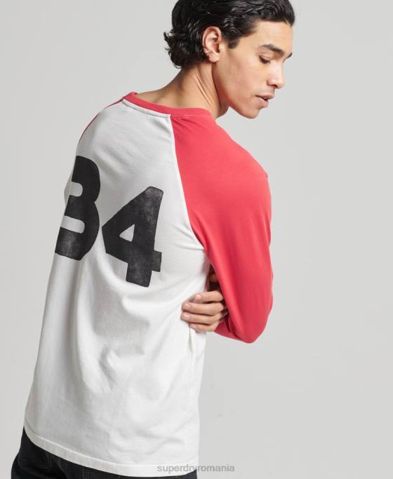 Superdry top vintage surf ranchero îmbrăcăminte roșu bărbați JX0Z1574