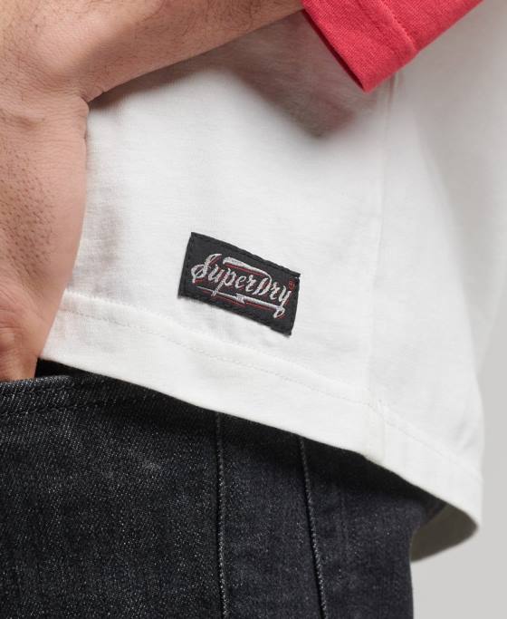 Superdry top vintage surf ranchero îmbrăcăminte roșu bărbați JX0Z1574