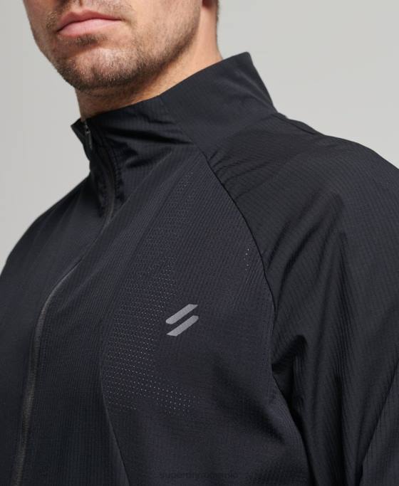 Superdry top țesut stretch îmbrăcăminte negru bărbați JX0Z5369