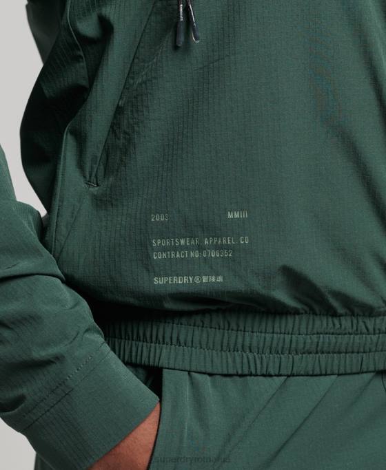 Superdry top țesut stretch îmbrăcăminte verde bărbați JX0Z5367