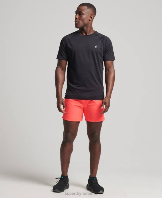 Superdry tren premium tricou cu maneca scurta îmbrăcăminte negru bărbați JX0Z5386