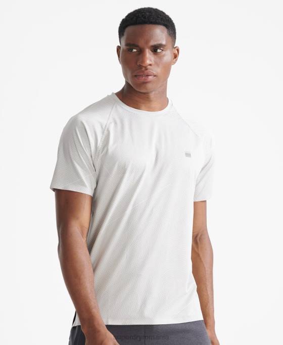 Superdry tren premium tricou cu mânecă scurtă îmbrăcăminte alb bărbați JX0Z5407