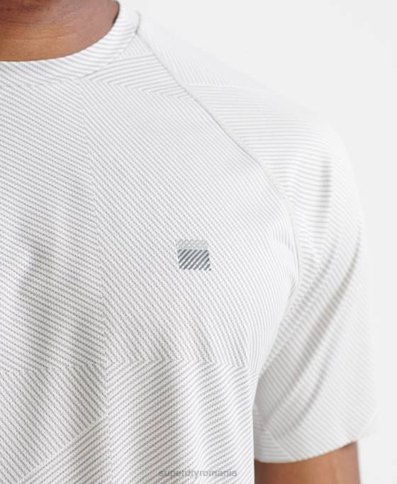 Superdry tren premium tricou cu mânecă scurtă îmbrăcăminte alb bărbați JX0Z5407