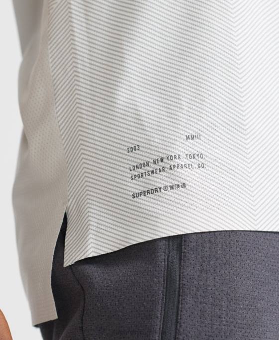 Superdry tren premium tricou cu mânecă scurtă îmbrăcăminte alb bărbați JX0Z5407