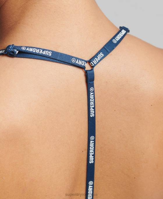 Superdry tren sutien elastic cu impact mediu îmbrăcăminte albastru femei JX0Z4198