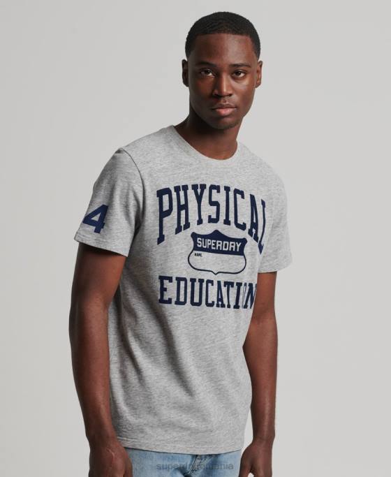 Superdry tricou atletic de epocă îmbrăcăminte gri bărbați JX0Z4958