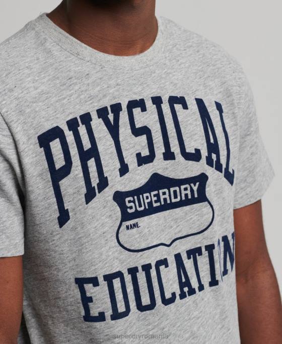 Superdry tricou atletic de epocă îmbrăcăminte gri bărbați JX0Z4958
