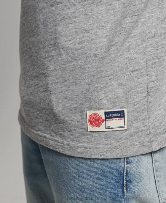 Superdry tricou atletic de epocă îmbrăcăminte gri bărbați JX0Z4958