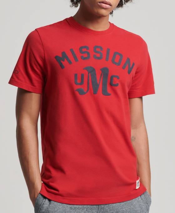 Superdry tricou atletic de epocă îmbrăcăminte roșu bărbați JX0Z4928