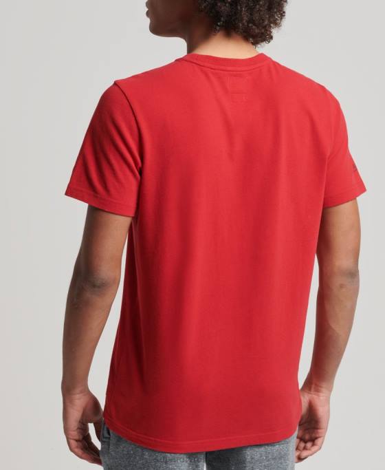 Superdry tricou atletic de epocă îmbrăcăminte roșu bărbați JX0Z4928