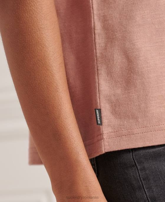 Superdry tricou autentic din bumbac organic îmbrăcăminte bronzat femei JX0Z2816