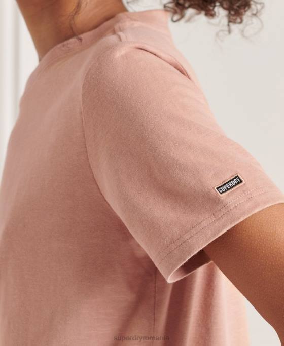 Superdry tricou autentic din bumbac organic îmbrăcăminte bronzat femei JX0Z2816