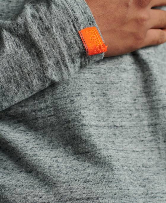 Superdry tricou broderie vintage din bumbac organic îmbrăcăminte gri bărbați JX0Z6477