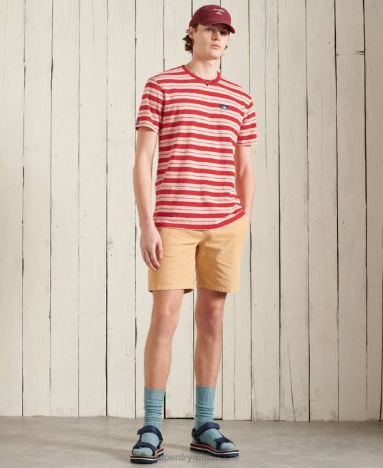 Superdry tricou cali surf relaxed fit din bumbac organic îmbrăcăminte roșu bărbați JX0Z4983