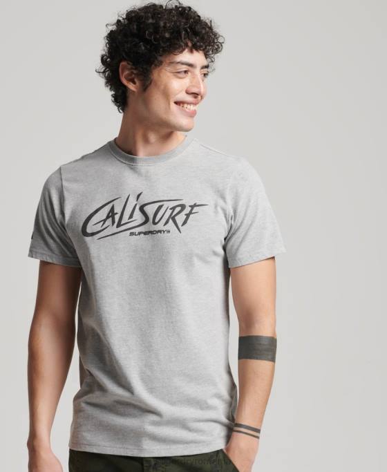 Superdry tricou cali vintage îmbrăcăminte gri bărbați JX0Z4909