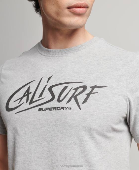 Superdry tricou cali vintage îmbrăcăminte gri bărbați JX0Z4909