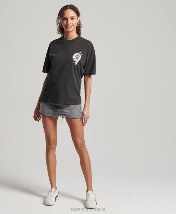 Superdry tricou ceresc de epocă îmbrăcăminte maro femei JX0Z2766