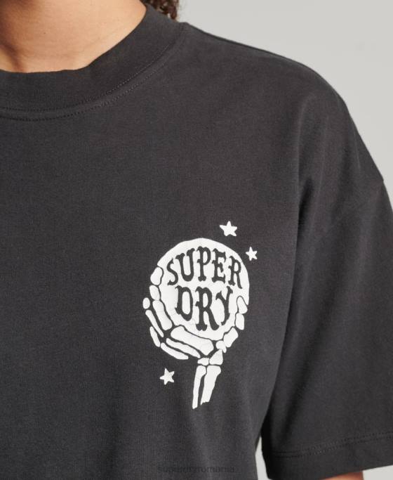 Superdry tricou ceresc de epocă îmbrăcăminte maro femei JX0Z2766