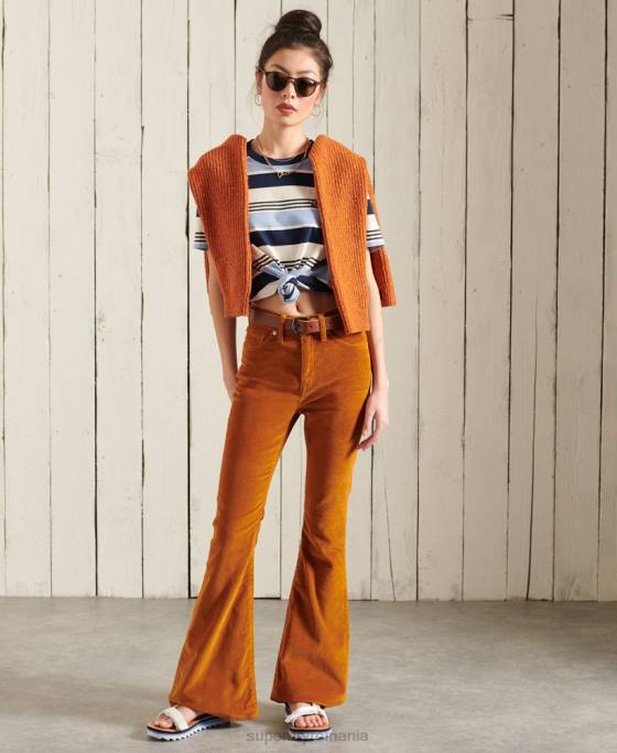 Superdry tricou clasic cali surf îmbrăcăminte albastru femei JX0Z6270