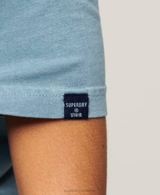 Superdry tricou clasic cu logo al anilor 70 cooper îmbrăcăminte gri femei JX0Z2653