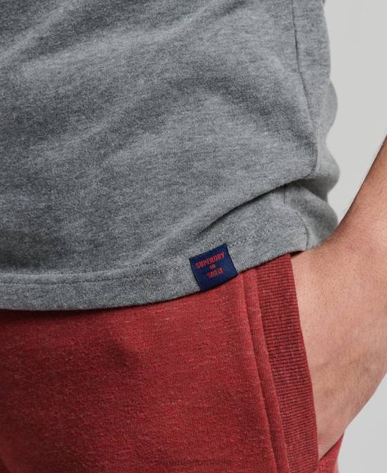 Superdry tricou clasic cu logo grafic îmbrăcăminte gri bărbați JX0Z4828