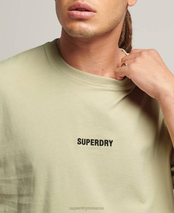 Superdry tricou code micro logo îmbrăcăminte bej bărbați JX0Z4835