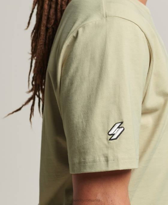 Superdry tricou code micro logo îmbrăcăminte bej bărbați JX0Z4835
