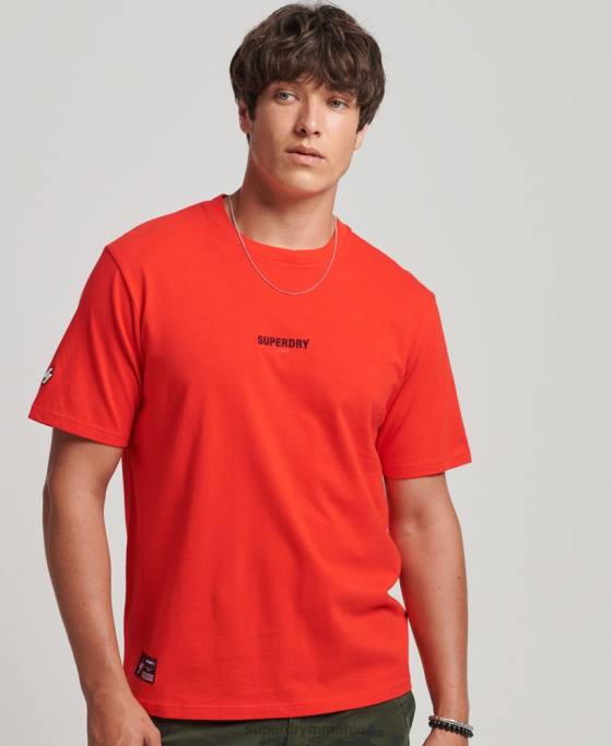 Superdry tricou code micro logo îmbrăcăminte roșu bărbați JX0Z4799