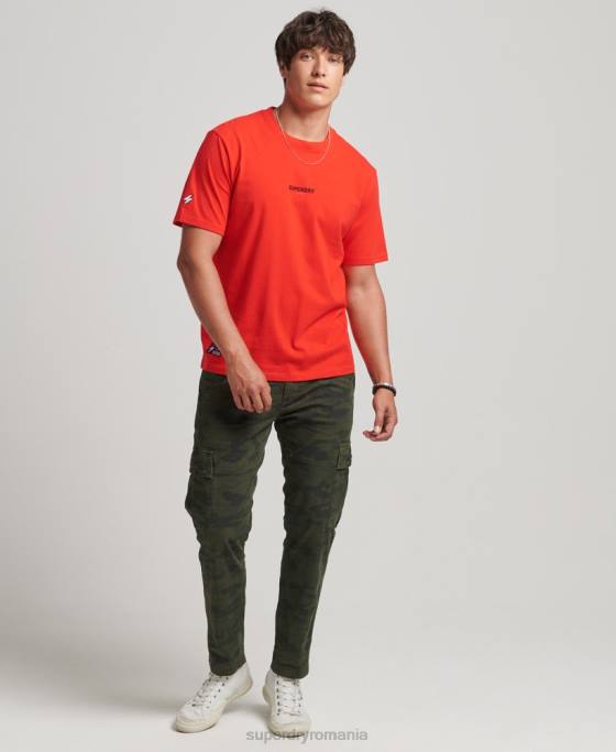 Superdry tricou code micro logo îmbrăcăminte roșu bărbați JX0Z4799