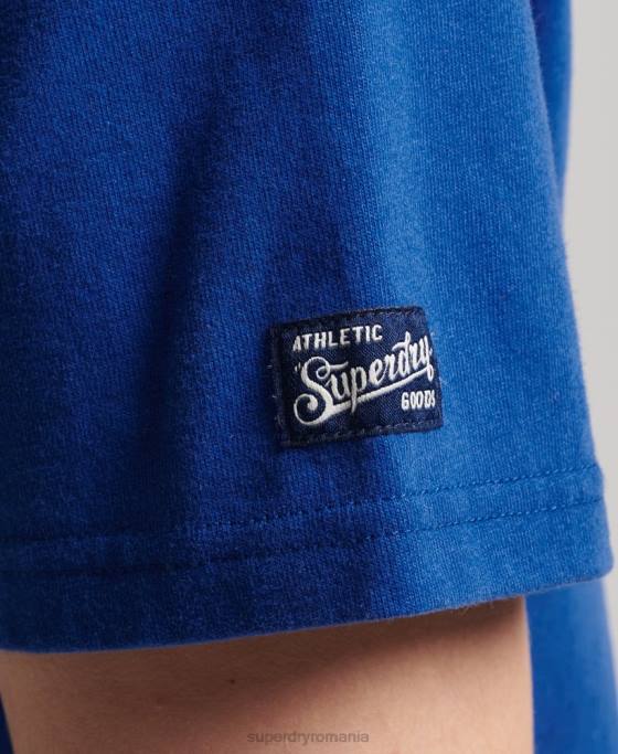 Superdry tricou colegial îmbrăcăminte albastru bărbați JX0Z4961