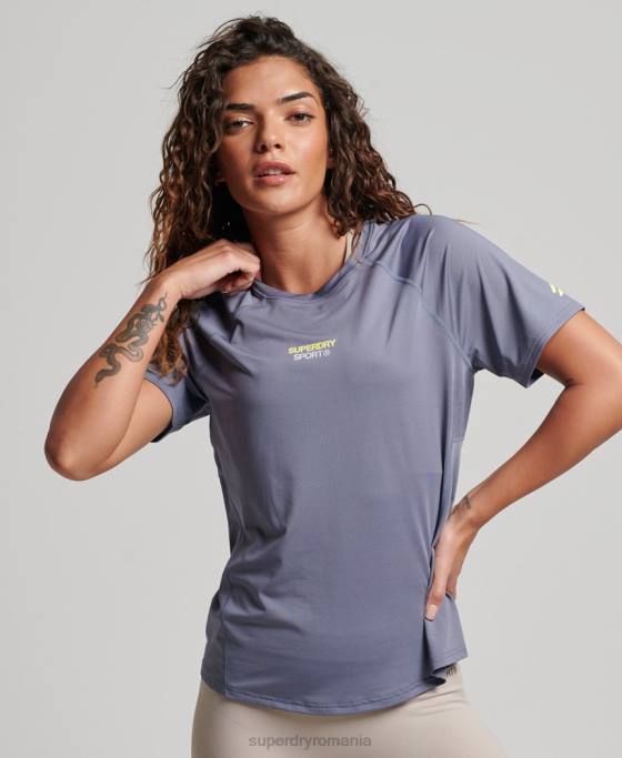 Superdry tricou core active îmbrăcăminte Violet femei JX0Z2694