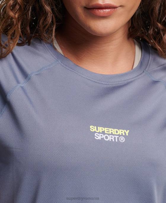 Superdry tricou core active îmbrăcăminte Violet femei JX0Z2694