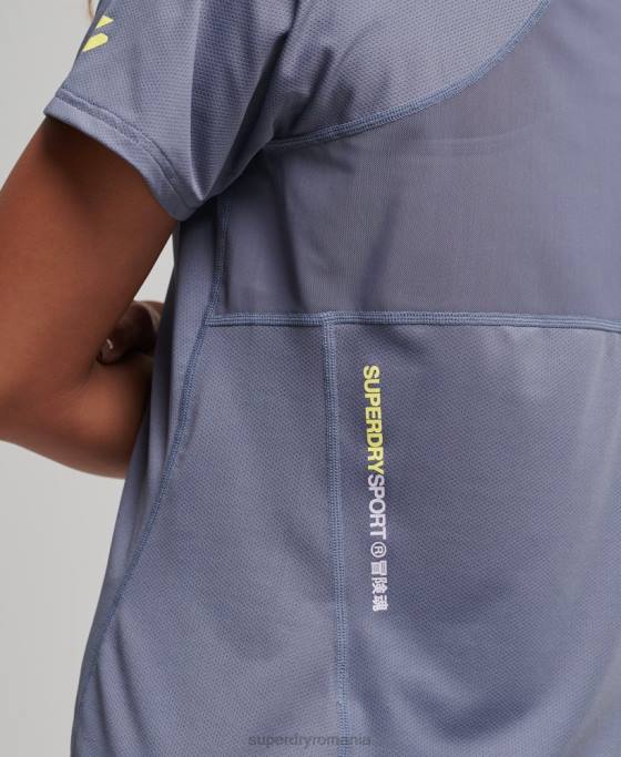 Superdry tricou core active îmbrăcăminte Violet femei JX0Z2694