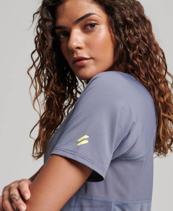 Superdry tricou core active îmbrăcăminte Violet femei JX0Z2694