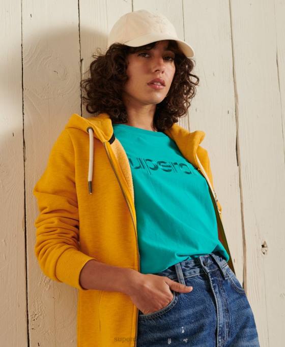 Superdry tricou core logo source îmbrăcăminte verde femei JX0Z6303