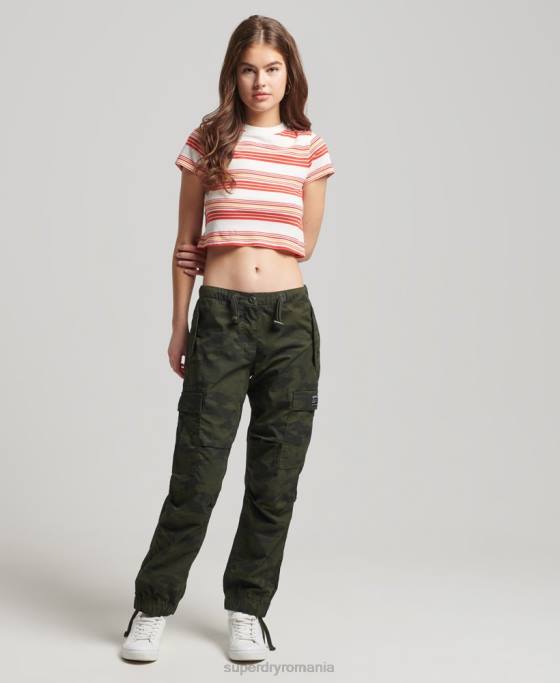 Superdry tricou crop vintage din bumbac organic îmbrăcăminte multi femei JX0Z6266