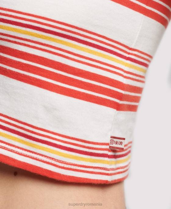 Superdry tricou crop vintage din bumbac organic îmbrăcăminte multi femei JX0Z6266