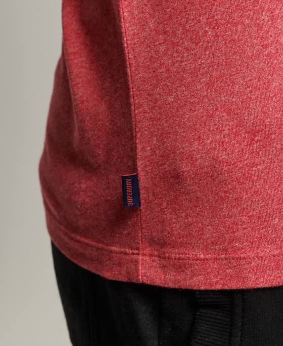 Superdry tricou cu logo esențial din bumbac organic îmbrăcăminte roșu bărbați JX0Z4901