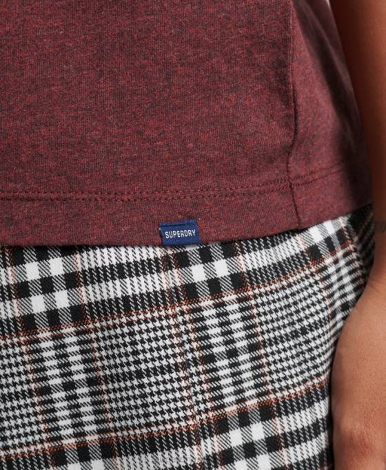 Superdry tricou cu logo esențial din bumbac organic îmbrăcăminte roșu femei JX0Z6288