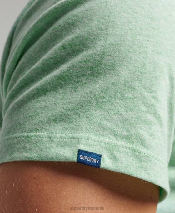 Superdry tricou cu logo esențial din bumbac organic îmbrăcăminte verde bărbați JX0Z4