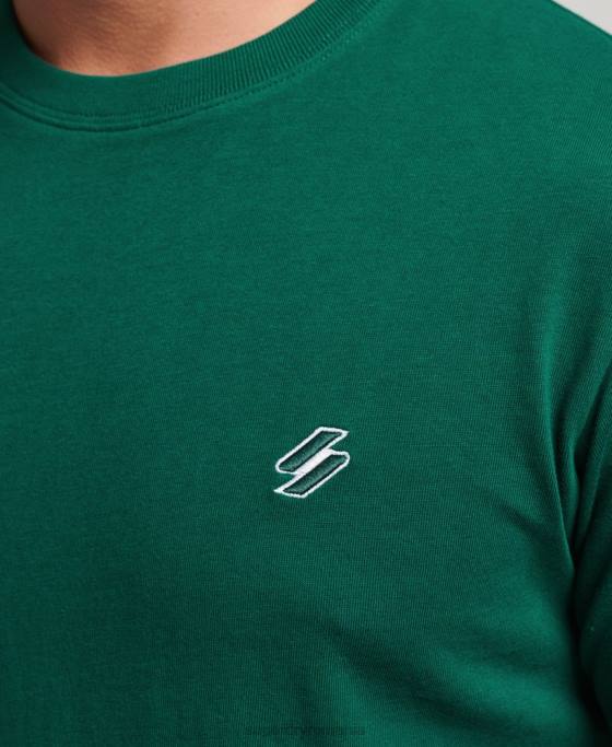 Superdry tricou cu logo esențial din bumbac organic îmbrăcăminte verde bărbați JX0Z4969